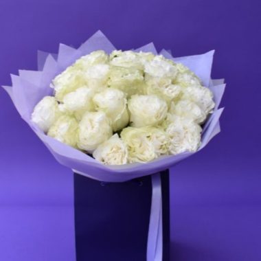 25 White roses