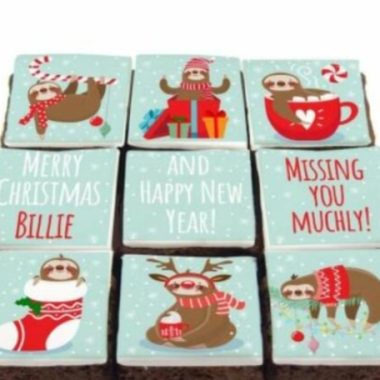 9 Christmas Sloth Brownies